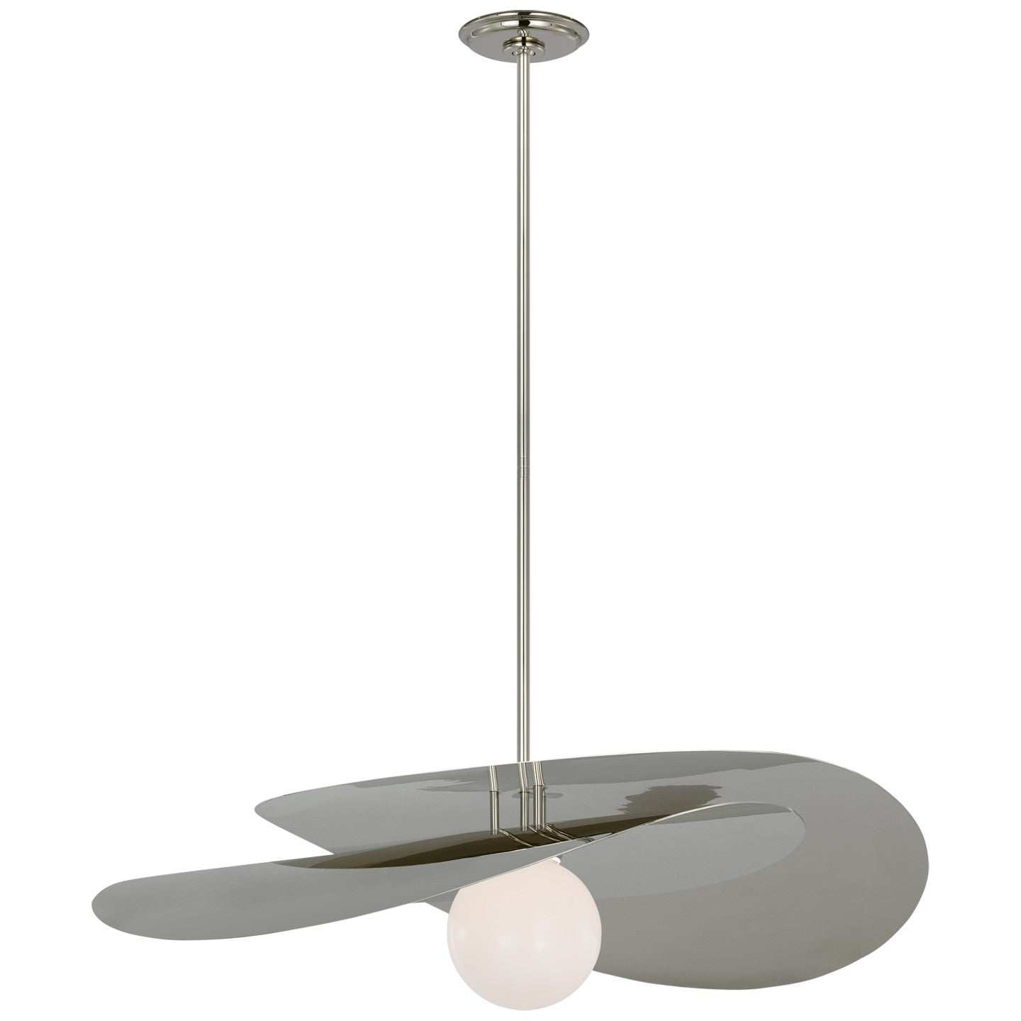 Visual Comfort Signature - WS 5050PN-WG - LED Pendant - Mahalo - Polished Nickel