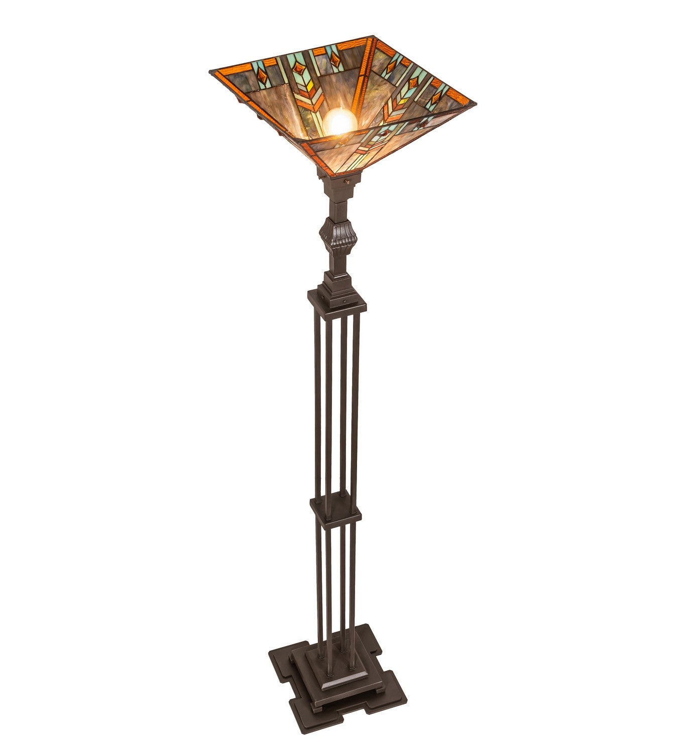 Meyda Tiffany - 266953 - One Light Torchiere - Prairie Wheat