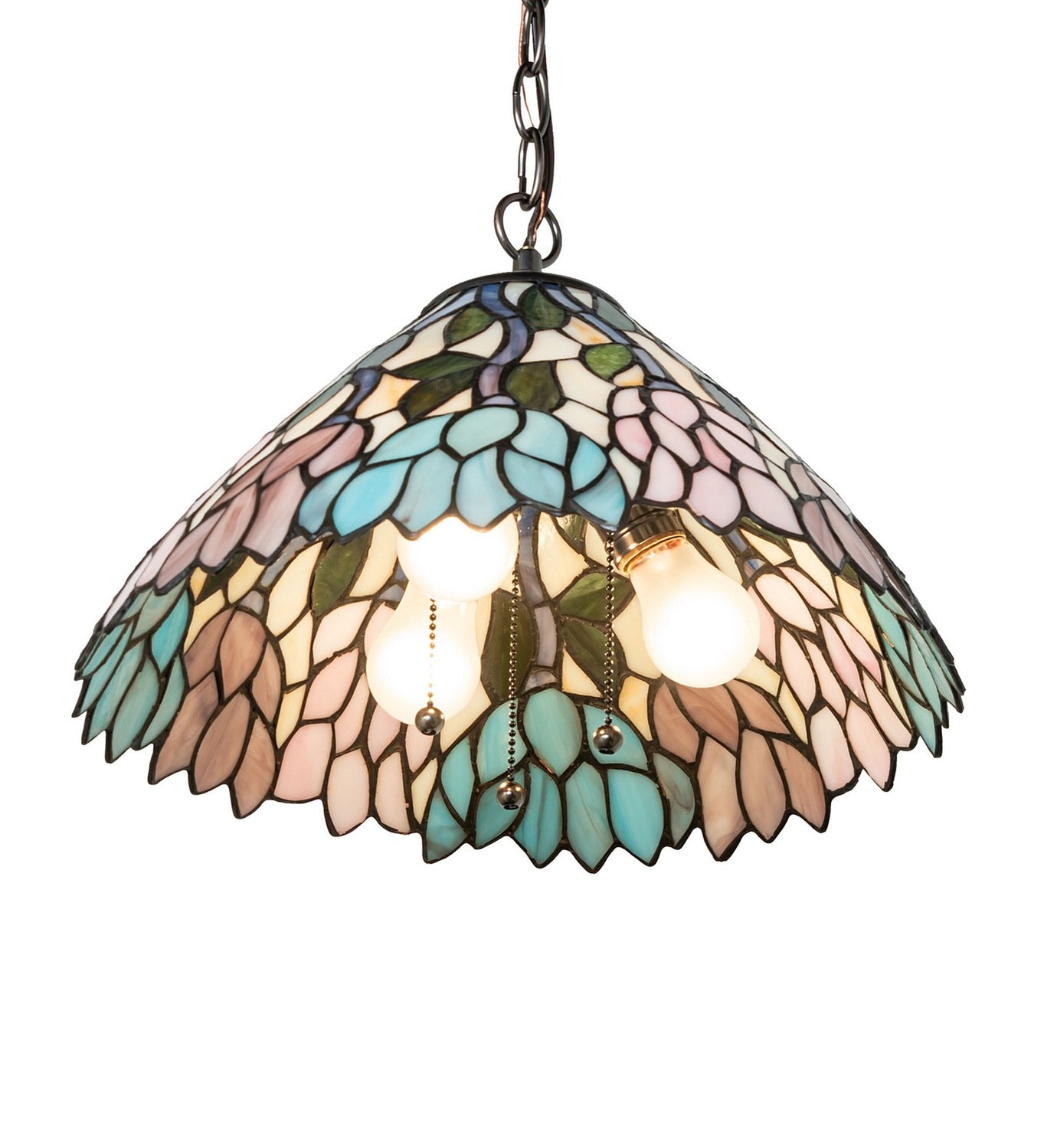 Meyda Tiffany - 270500 - Three Light Pendant - Wisteria