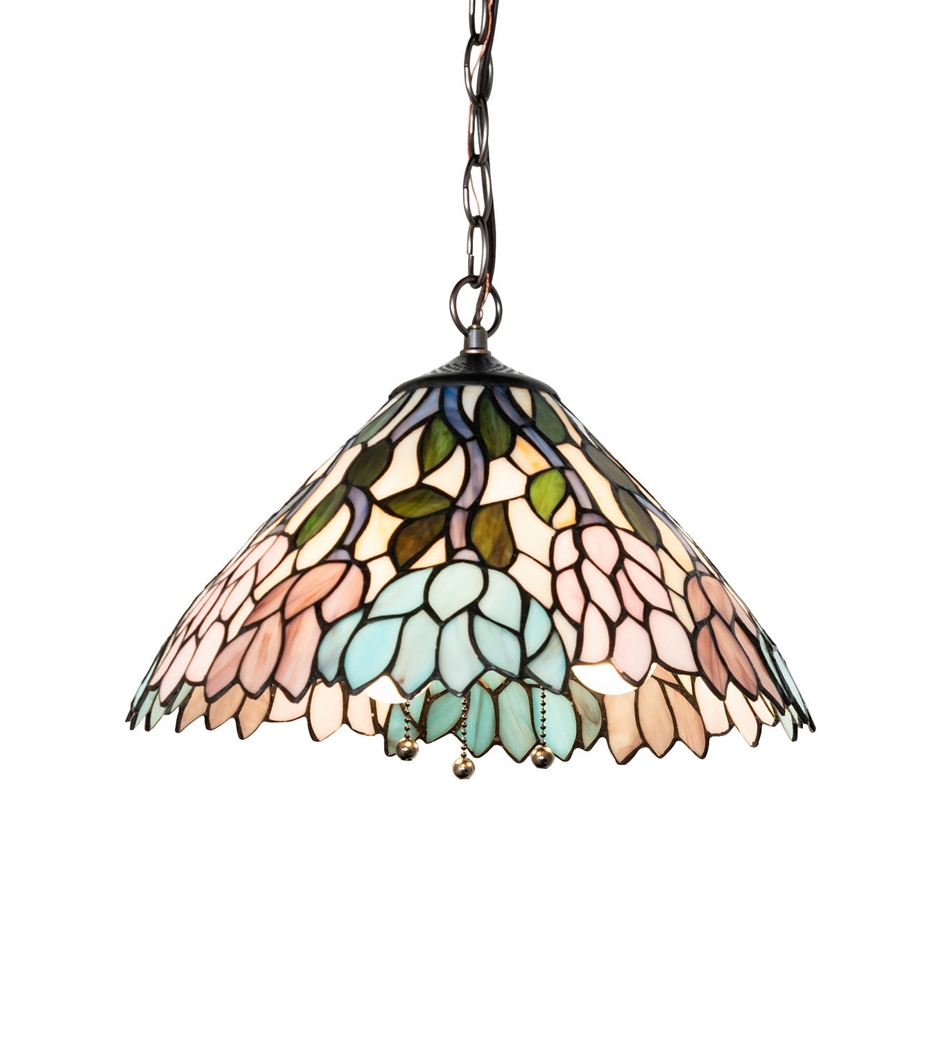 Meyda Tiffany - 270500 - Three Light Pendant - Wisteria