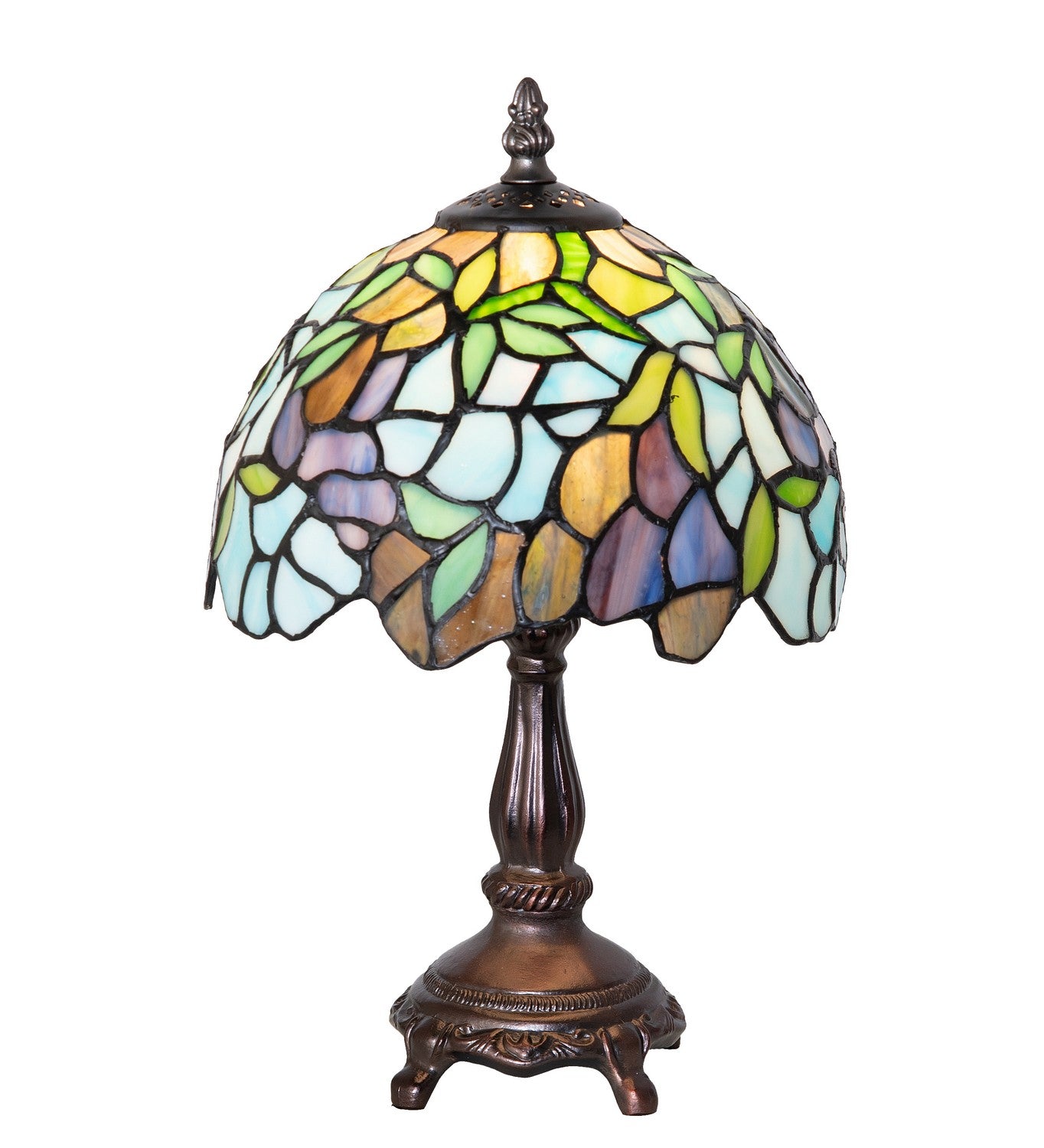 Meyda Tiffany - 270577 - One Light Mini Lamp - Tiffany Wisteria