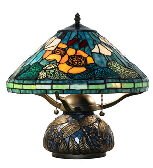 Meyda Tiffany - 270666 - Two Light Table Lamp - Tiffany Poppy - Antique,Mahogany Bronze