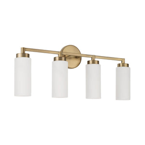 Capital Lighting - 151741AD - Four Light Vanity - Alyssa - Aged Brass