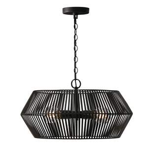 Capital Lighting - 330341MB - Four Light Pendant - Kaiya - Matte Black