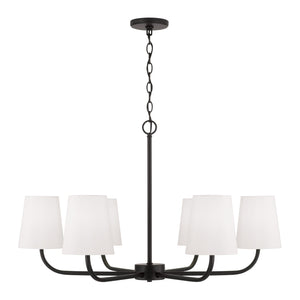 Capital Lighting - 449462MB-706 - Six Light Chandelier - Brody - Matte Black