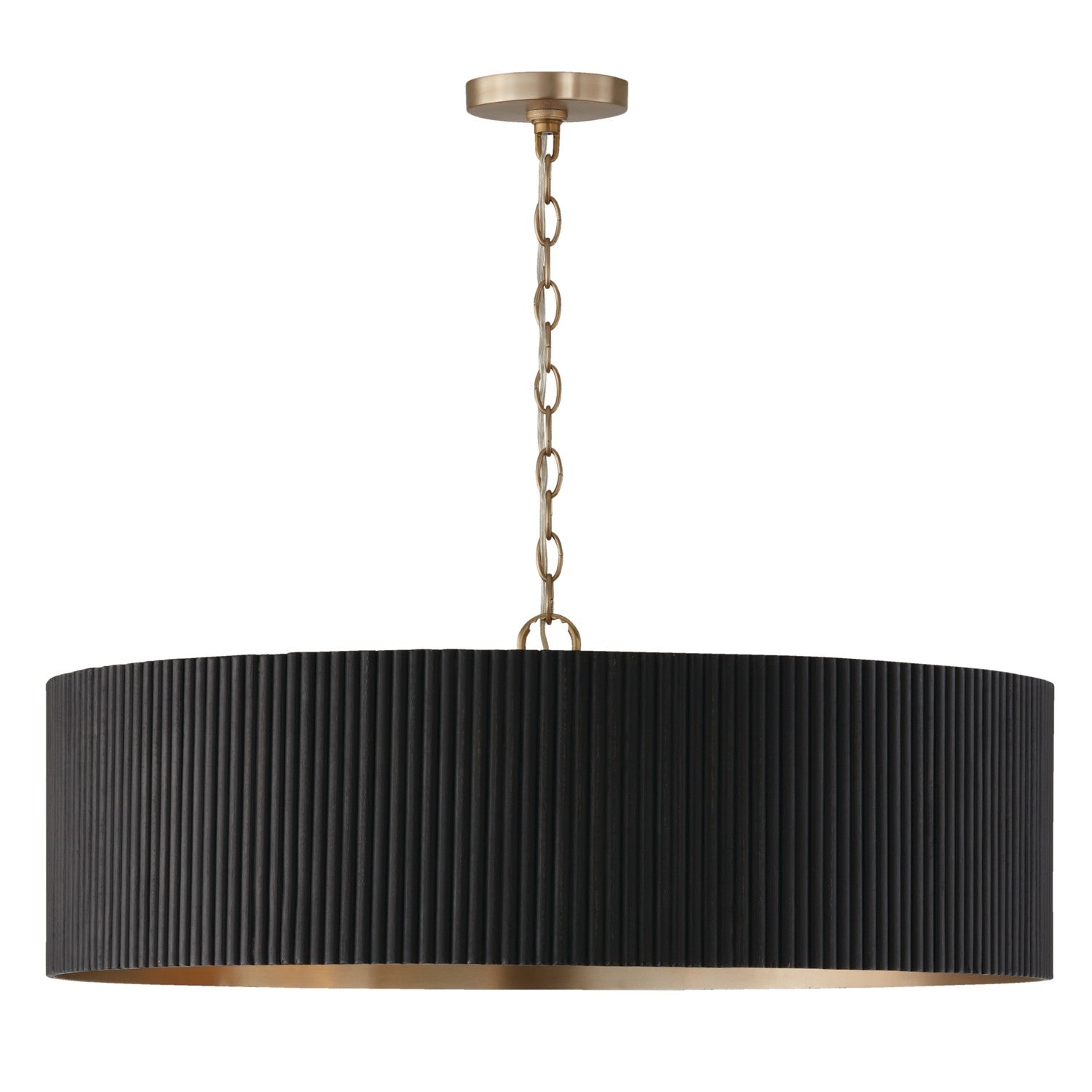Capital Lighting - 450741KR - Four Light Chandelier - Donovan - Black Stain and Matte Brass
