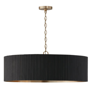 Capital Lighting - 450741KR - Four Light Chandelier - Donovan - Black Stain and Matte Brass