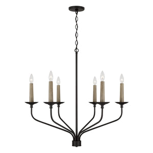 Capital Lighting - 451561MB - Six Light Chandelier - Wilder - Matte Black