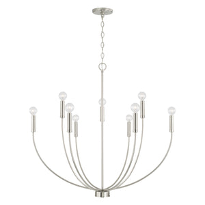 Capital Lighting - 452191BN - Nine Light Chandelier - Ansley - Brushed Nickel
