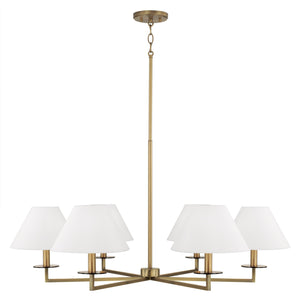 Capital Lighting - 452261AD - Six Light Chandelier - Gilda - Aged Brass