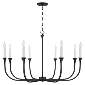 Capital Lighting - 452381BI - Eight Light Chandelier - Decklan - Black Iron