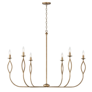 Capital Lighting - 452563ML - Six Light Chandelier - Cohen - Mystic Luster