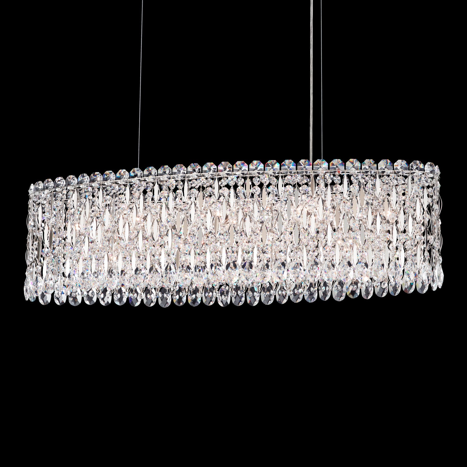 Schonbek - RS8340N-48R - 12 Light Pendant - Sarella - Antique Silver