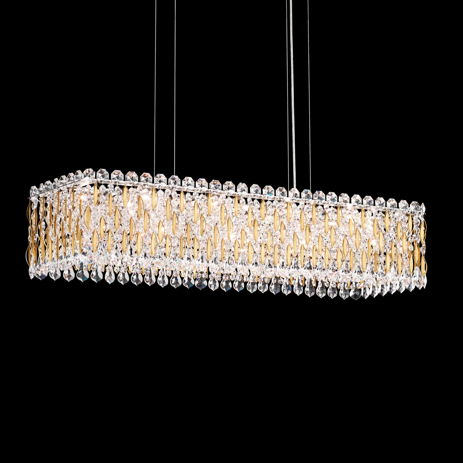 Schonbek - RS8344N-22H - 13 Light Linear Pendant - Sarella - Heirloom Gold