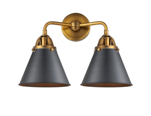 Innovations - 288-2W-BB-M13-BK - Two Light Bath Vanity - Nouveau 2 - Brushed Brass