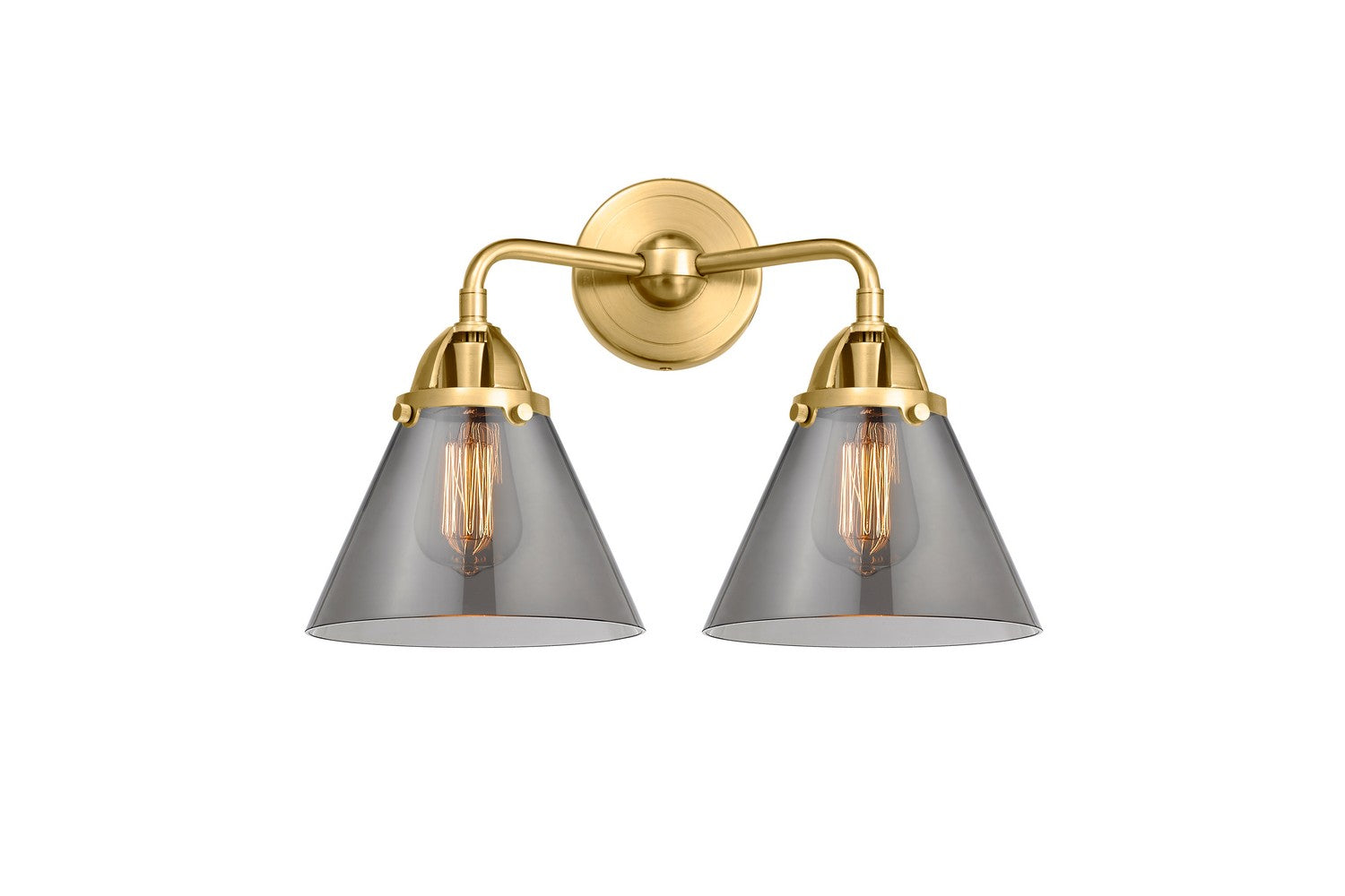 Innovations - 288-2W-SG-G43 - Two Light Bath Vanity - Nouveau 2 - Satin Gold