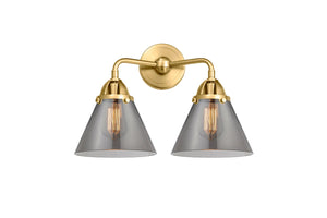 Innovations - 288-2W-SG-G43 - Two Light Bath Vanity - Nouveau 2 - Satin Gold