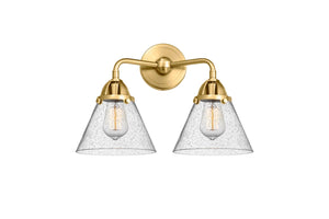 Innovations - 288-2W-SG-G44 - Two Light Bath Vanity - Nouveau 2 - Satin Gold