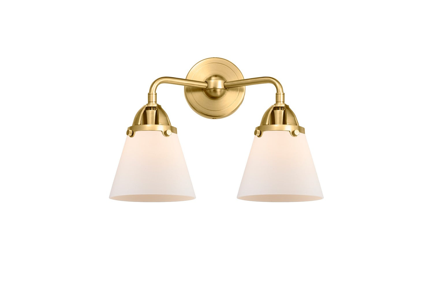 Innovations - 288-2W-SG-G61 - Two Light Bath Vanity - Nouveau 2 - Satin Gold