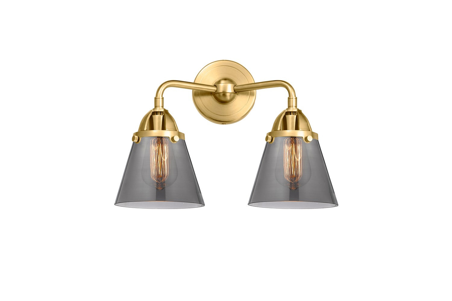 Innovations - 288-2W-SG-G63 - Two Light Bath Vanity - Nouveau 2 - Satin Gold