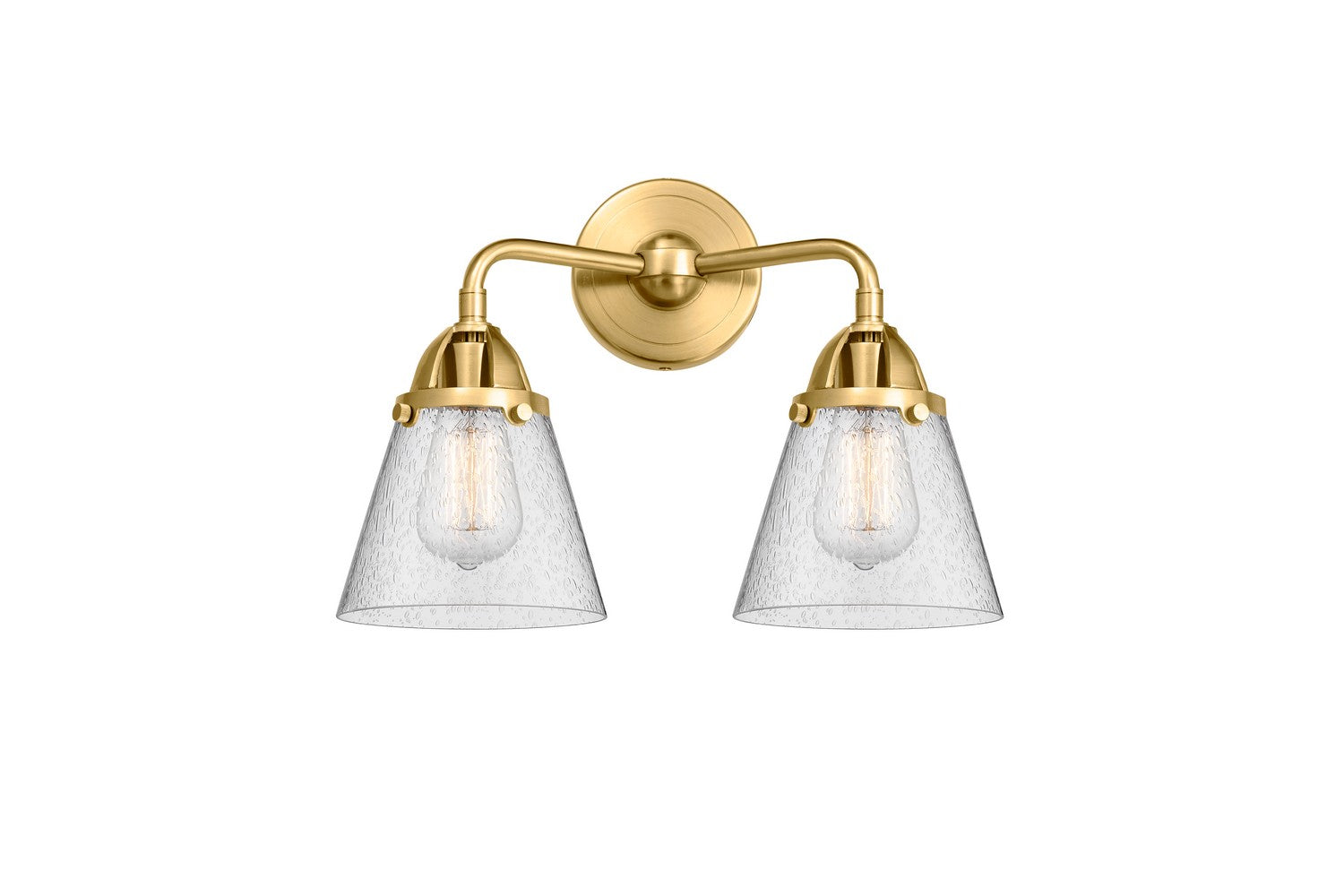 Innovations - 288-2W-SG-G64 - Two Light Bath Vanity - Nouveau 2 - Satin Gold