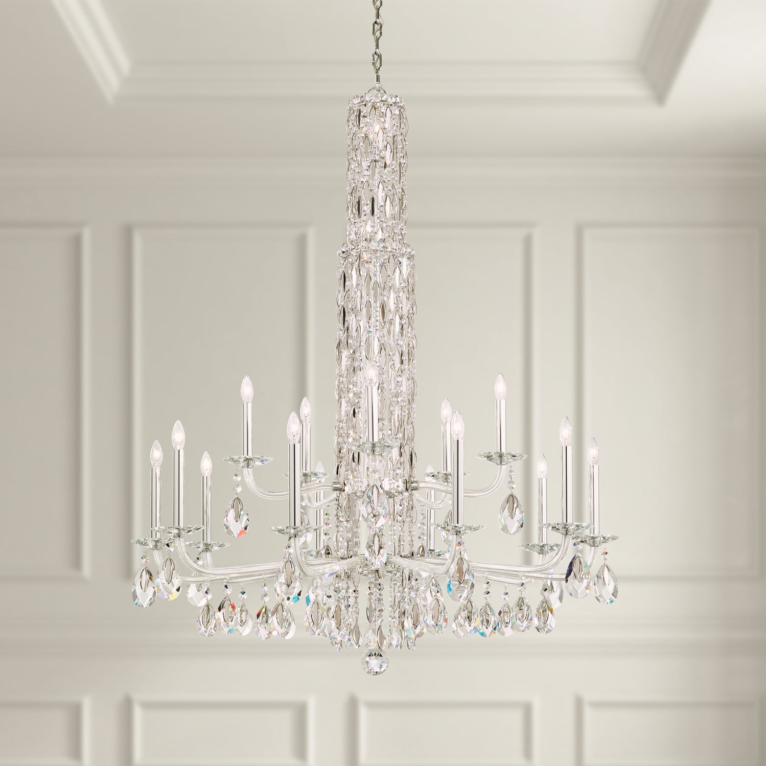 Schonbek - RS84151N-06H - 17 Light Chandelier - Siena - White