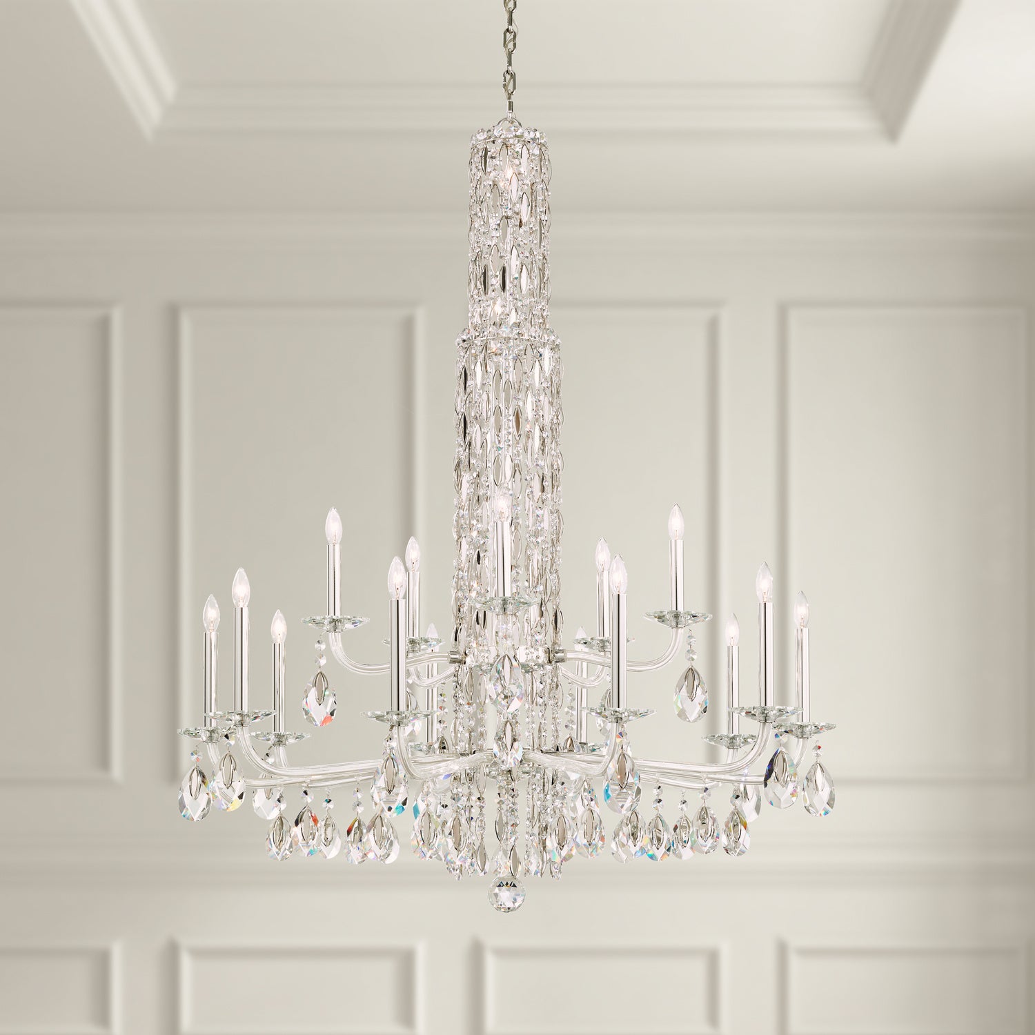 Schonbek - RS84151N-401R - 17 Light Chandelier - Siena - Polished Stainless Steel