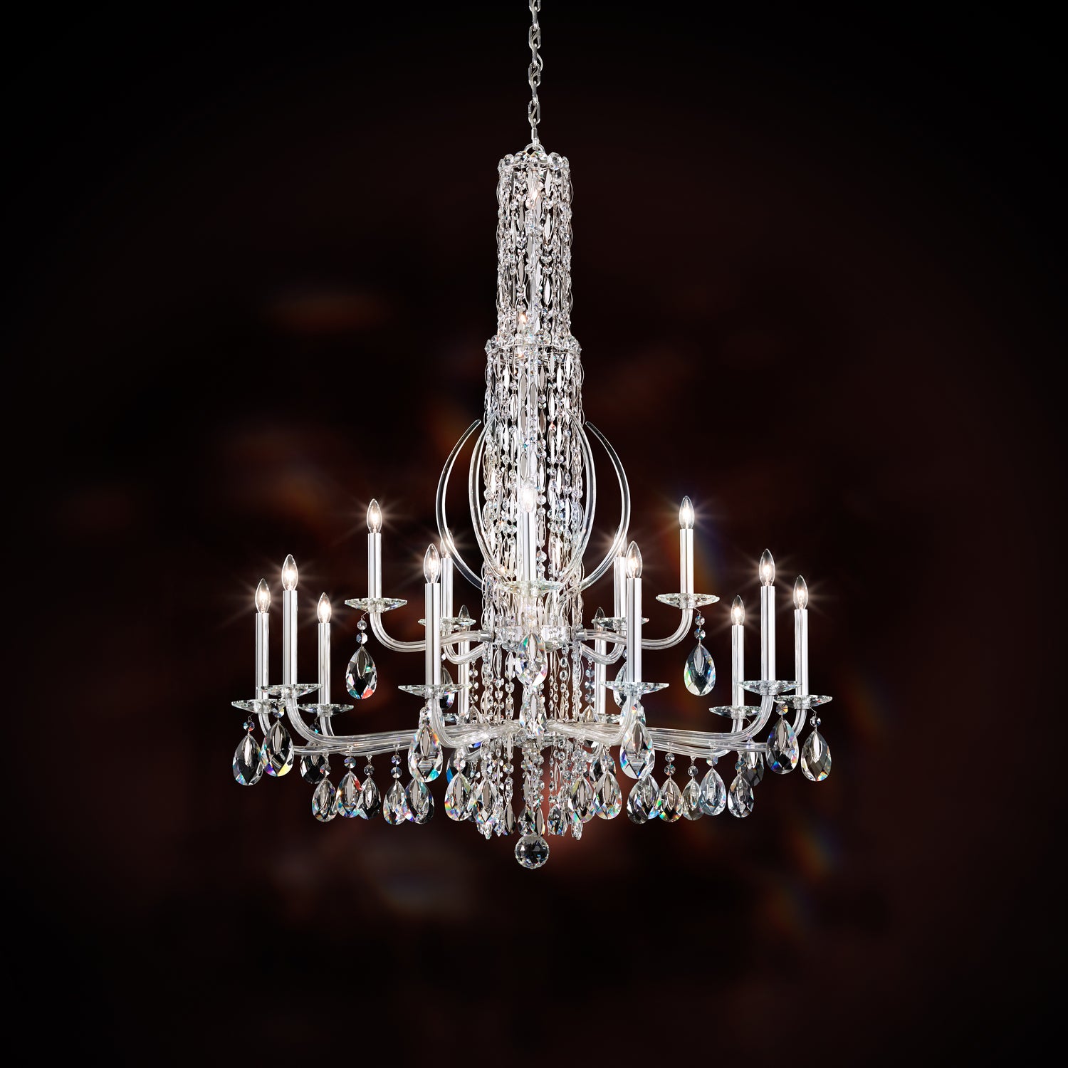 Schonbek - RS8415N-401H - 17 Light Chandelier - Siena - Stainless Steel