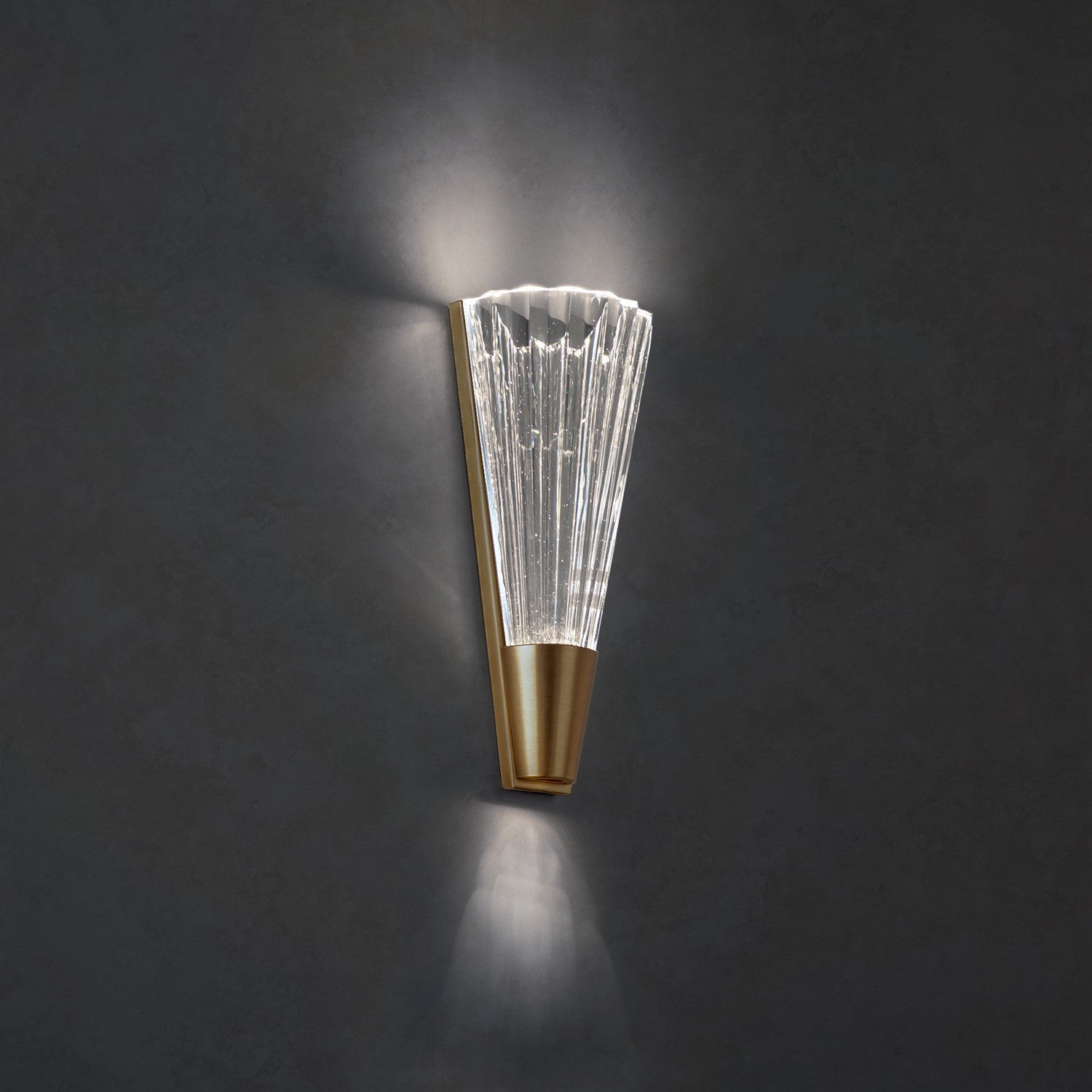 Schonbek - S7214-700H - LED Wall Sconce - Origami - Aged Brass