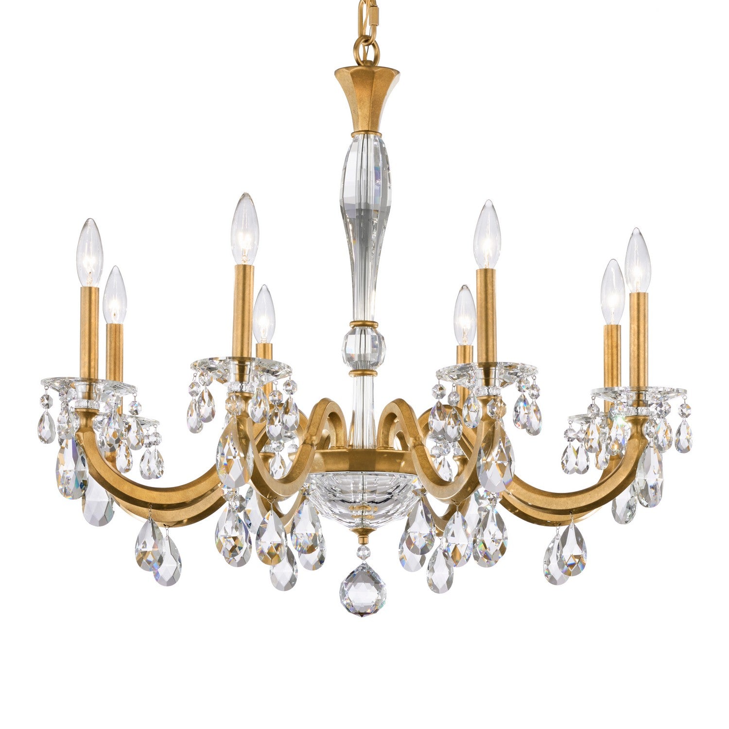 Schonbek - S8608N-23R - Eight Light Chandelier - San Marco - Etruscan Gold