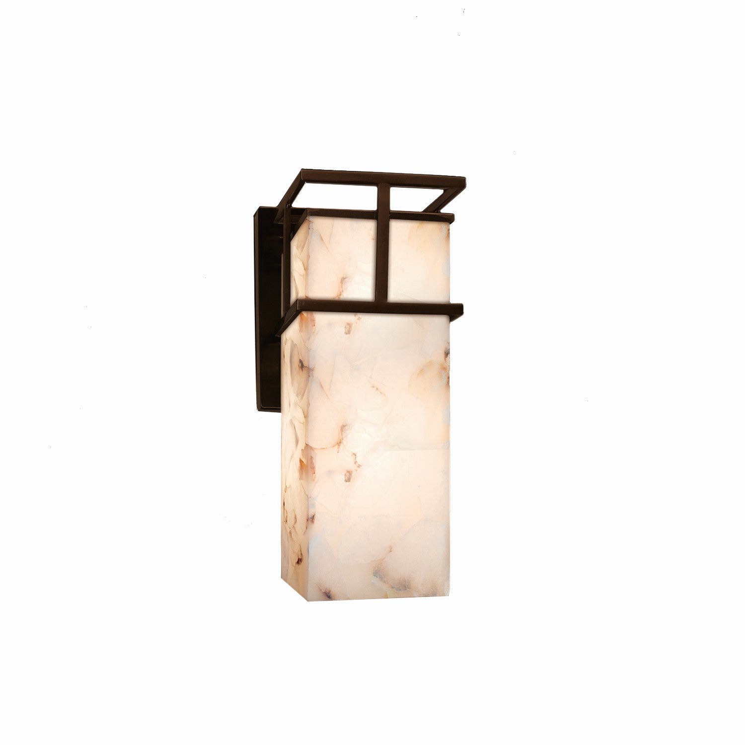 Justice Designs - ALR-8643W-DBRZ - One Light Outdoor Wall Sconce - Alabaster Rocks - Dark Bronze