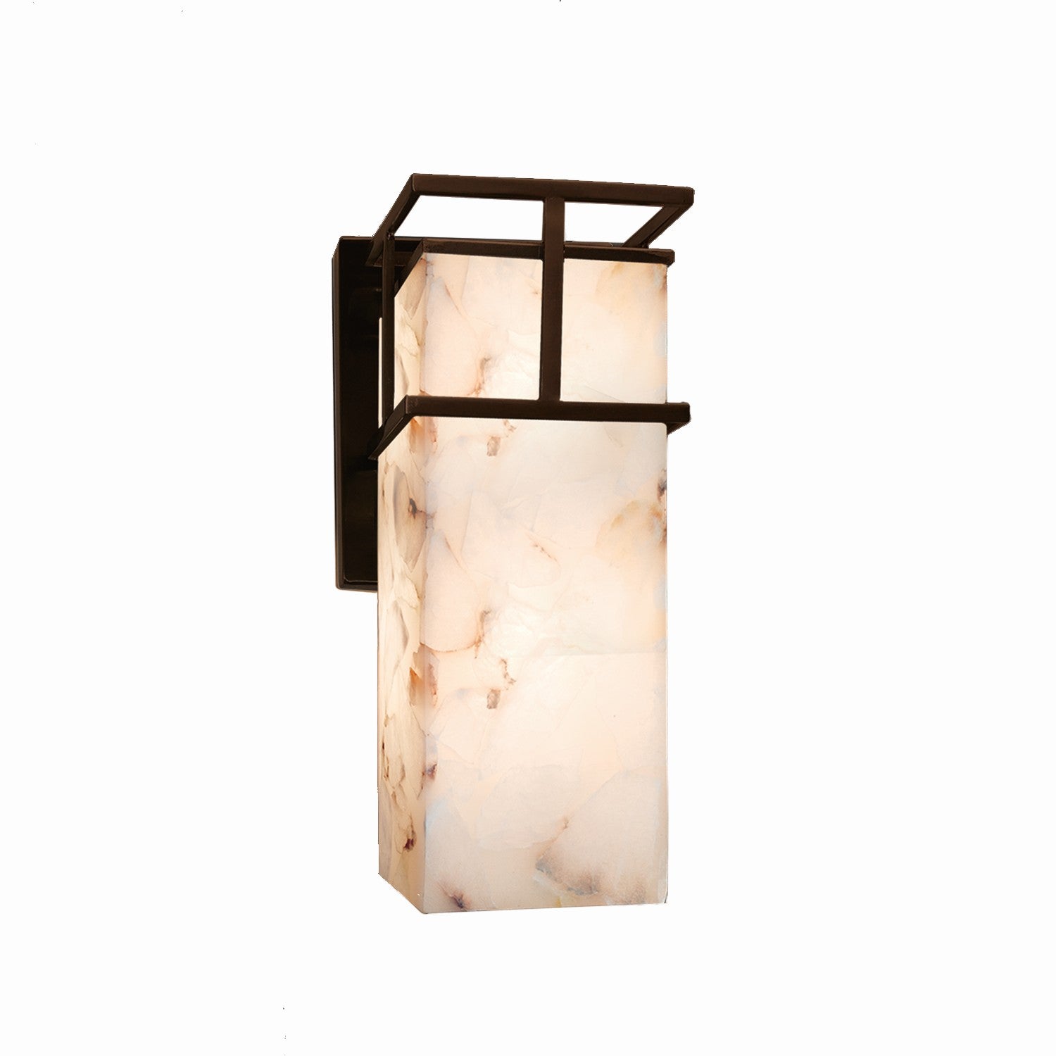 Justice Designs - ALR-8644W-DBRZ - LED Outdoor Wall Sconce - Alabaster Rocks - Dark Bronze