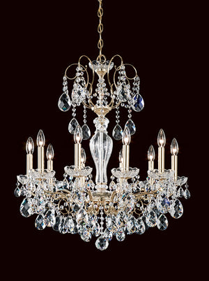 Schonbek - ST1946N-76H - Ten Light Chandelier - Sonatina - Heirloom Bronze