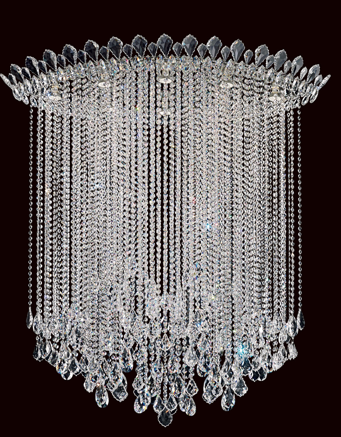 Schonbek - TR4803N-401R - Eight Light Semi-Flush Mount - Trilliane Strands - Polished Stainless Steel