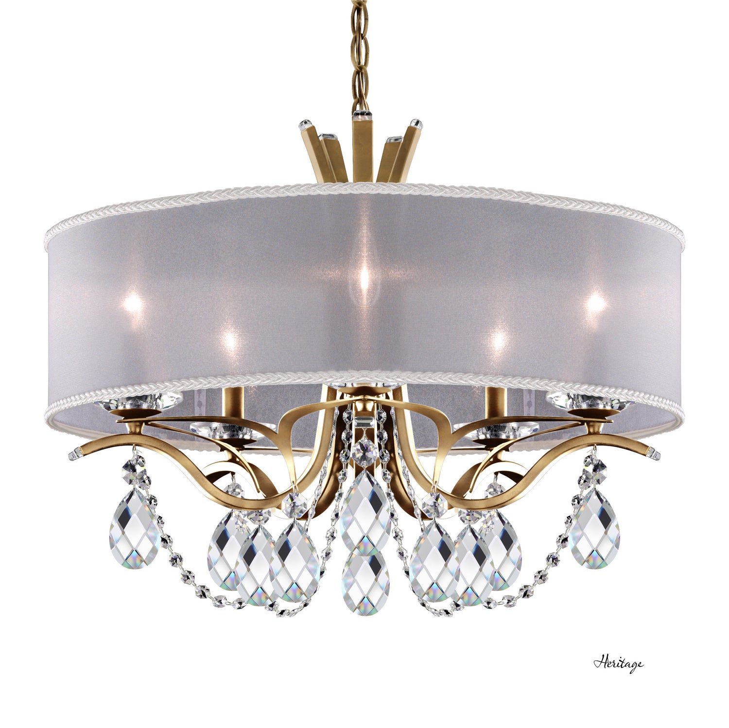 Schonbek - VA8305N-22H1 - Five Light Chandelier - Vesca - Heirloom Gold
