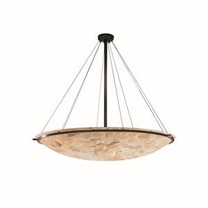 Justice Designs - ALR-9699-35-DBRZ - 12 Light Pendant - Alabaster Rocks - Dark Bronze