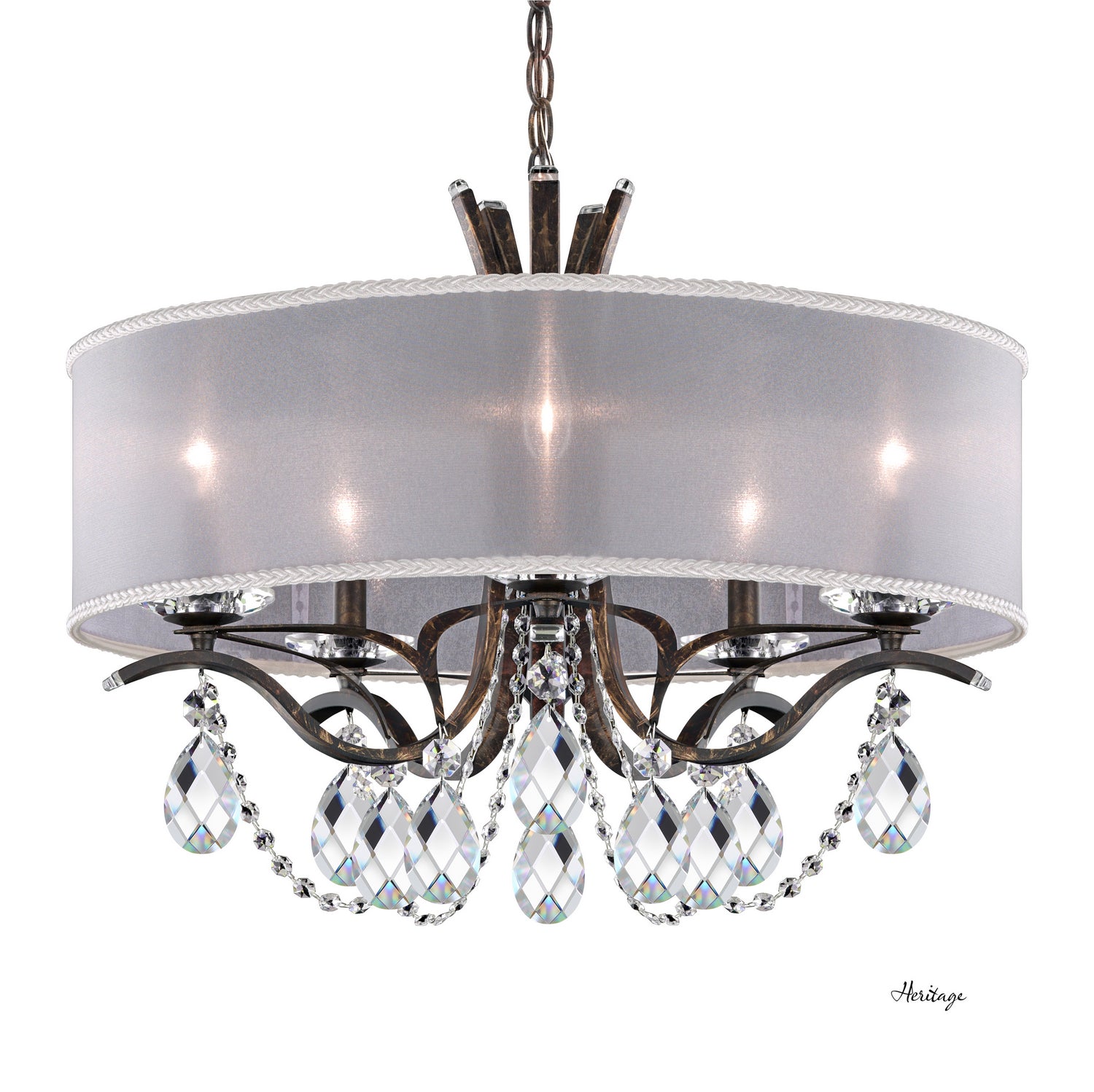 Schonbek - VA8305N-76H1 - Five Light Chandelier - Vesca - Heirloom Bronze
