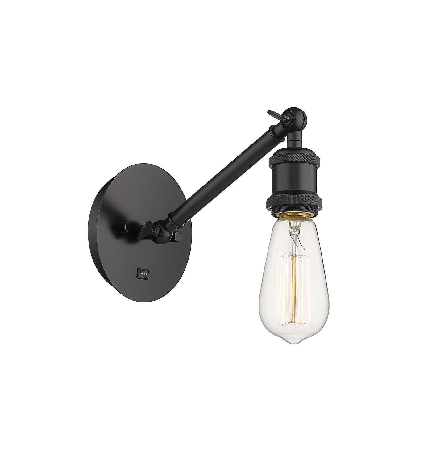 Innovations - 317-1W-BK - One Light Wall Sconce - Ballston - Matte Black