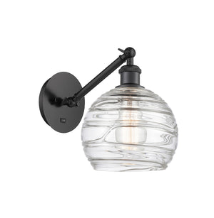 Innovations - 317-1W-BK-G1213-8 - One Light Wall Sconce - Ballston - Matte Black