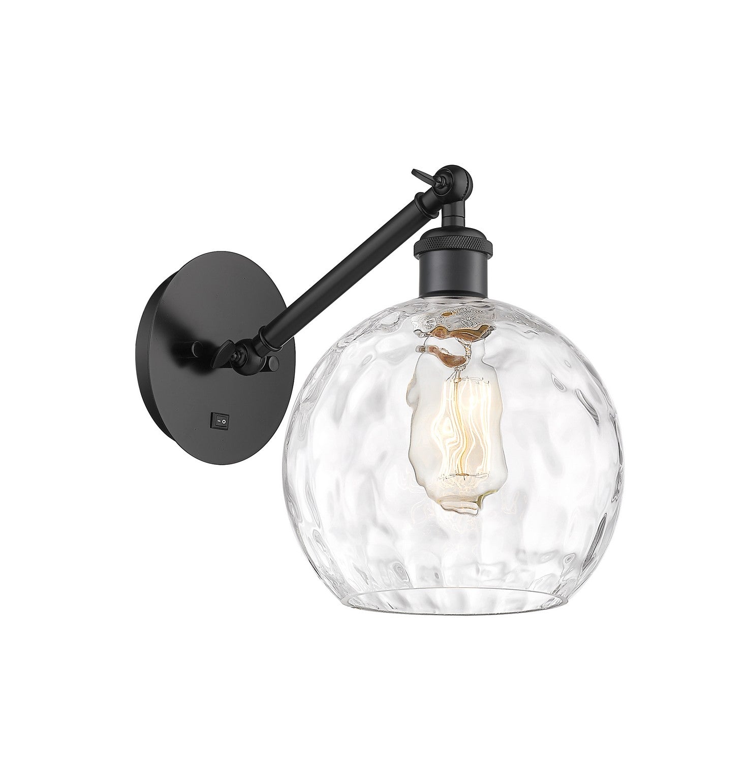 Innovations - 317-1W-BK-G1215-8 - One Light Wall Sconce - Ballston - Matte Black