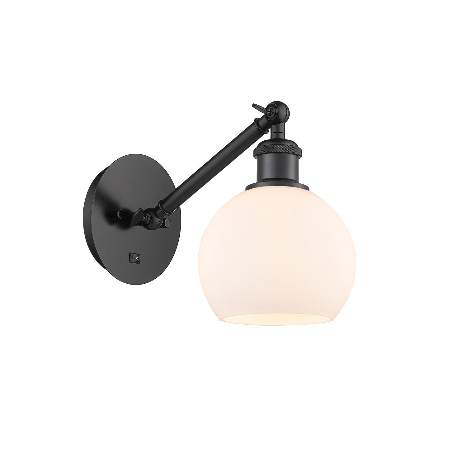 Innovations - 317-1W-BK-G121-6 - One Light Wall Sconce - Ballston - Matte Black