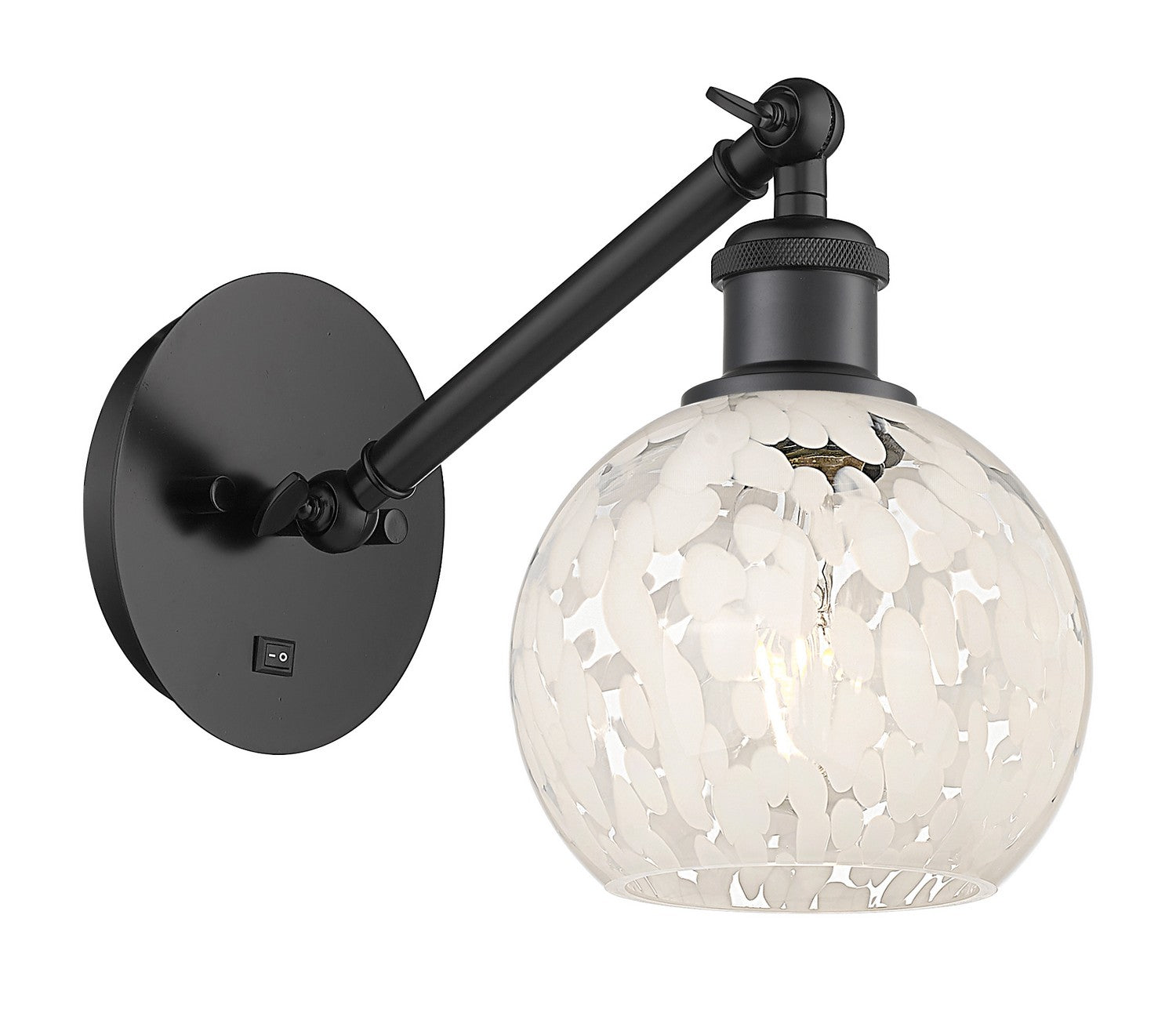 Innovations - 317-1W-BK-G1216-6WM - LED Wall Sconce - Ballston - Matte Black