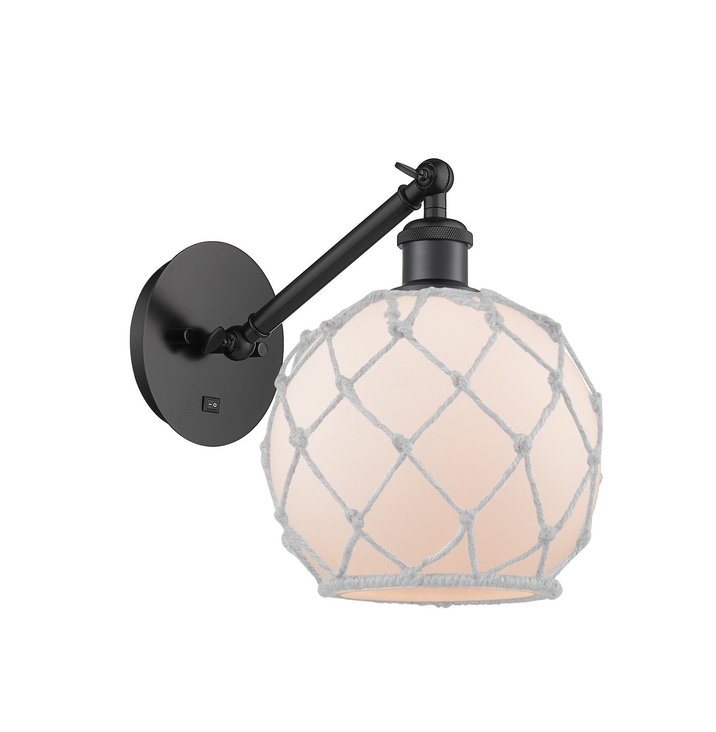 Innovations - 317-1W-BK-G121-8RW - One Light Wall Sconce - Ballston - Matte Black