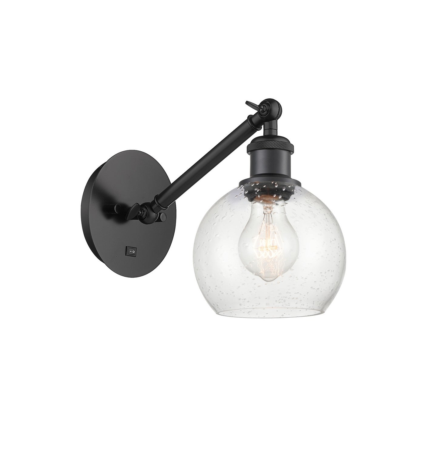 Innovations - 317-1W-BK-G124-6-LED - LED Wall Sconce - Ballston - Matte Black