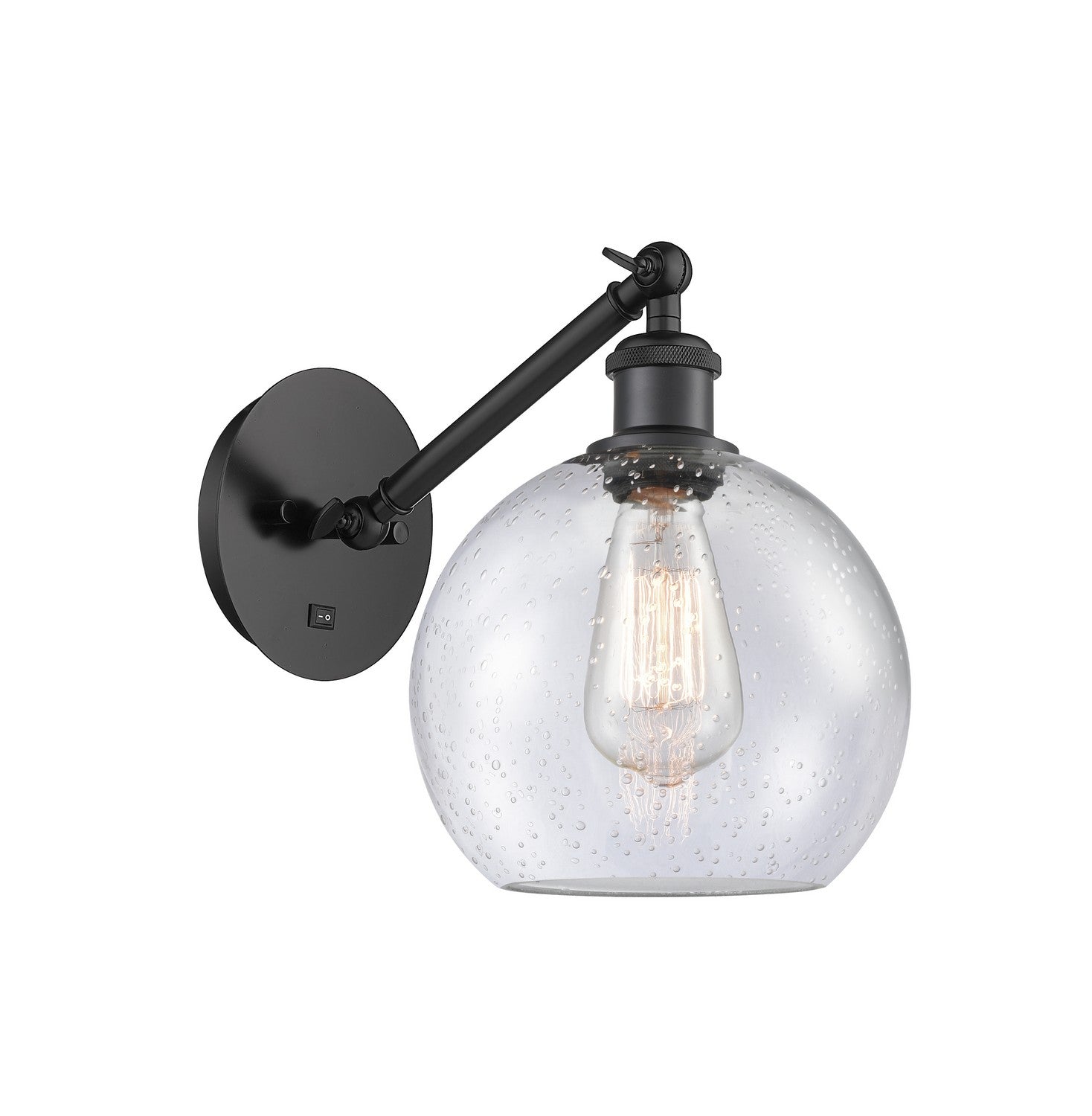 Innovations - 317-1W-BK-G124-8-LED - LED Wall Sconce - Ballston - Matte Black