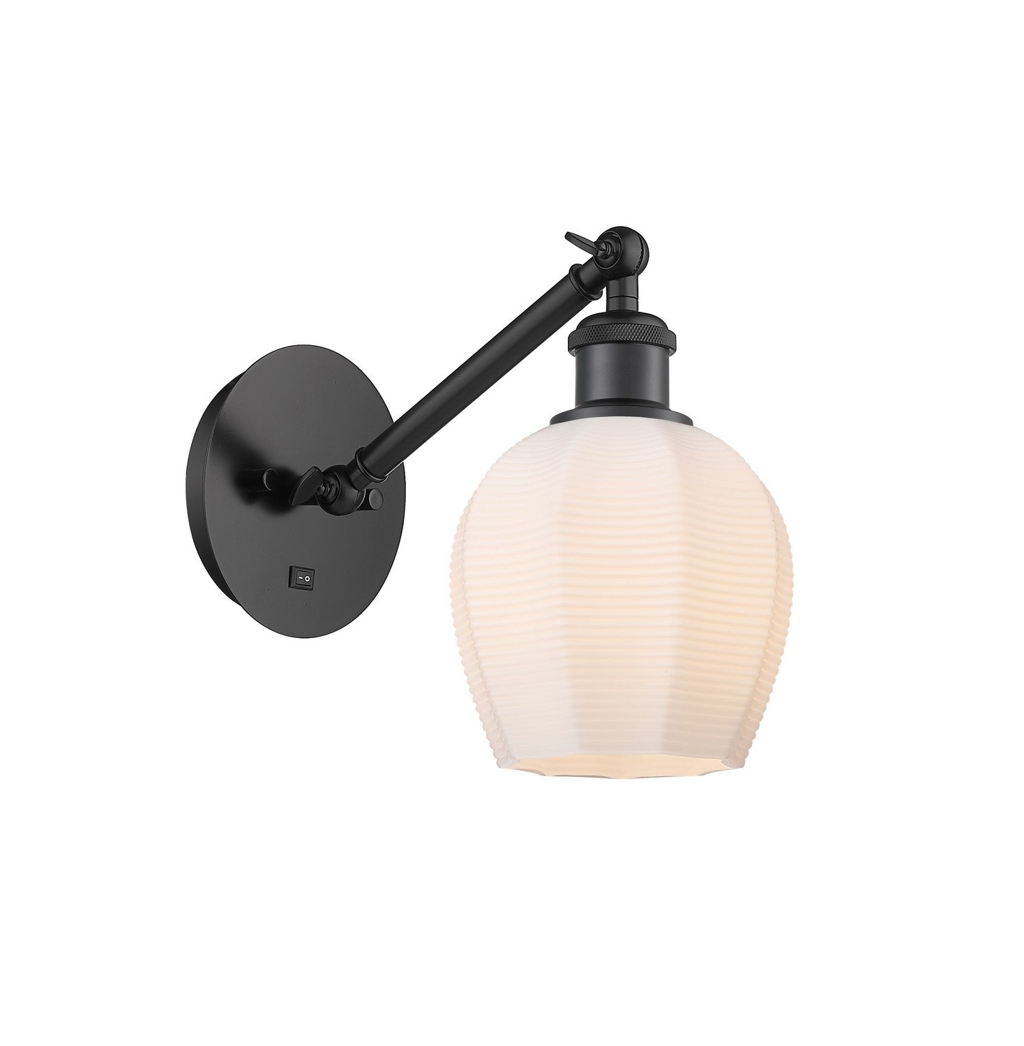 Innovations - 317-1W-BK-G461-6 - One Light Wall Sconce - Ballston - Matte Black