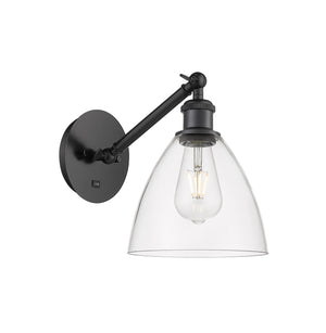 Innovations - 317-1W-BK-GBD-752 - One Light Wall Sconce - Ballston - Matte Black