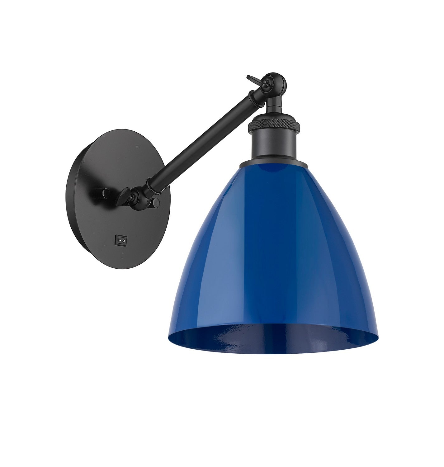 Innovations - 317-1W-BK-MBD-75-BL - One Light Wall Sconce - Ballston - Matte Black