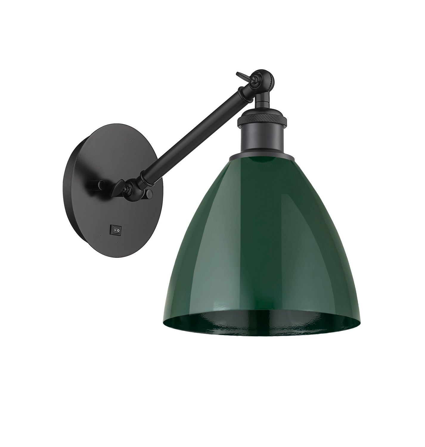 Innovations - 317-1W-BK-MBD-75-GR - One Light Wall Sconce - Ballston - Matte Black