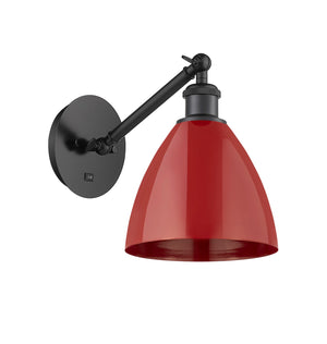 Innovations - 317-1W-BK-MBD-75-RD - One Light Wall Sconce - Ballston - Matte Black